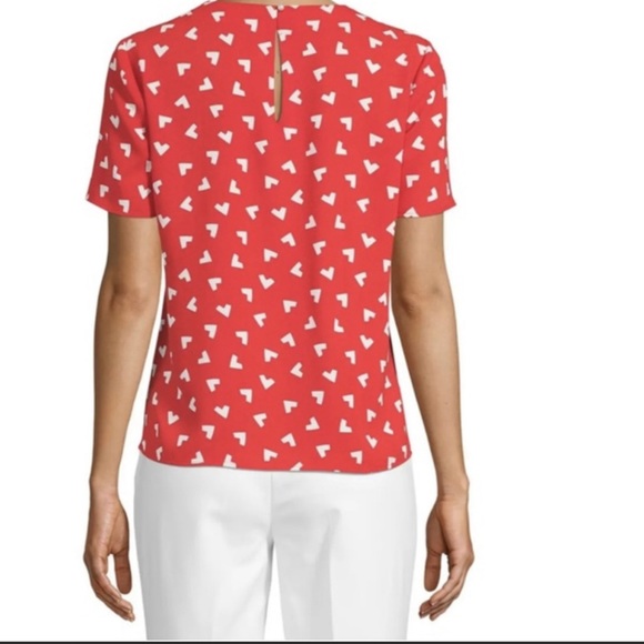 NWT ANNE KLINE SHORT SLEEVES BLOUSE MEDIUM - Picture 2 of 8